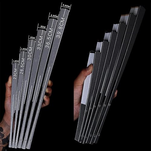 Miniatura 5 de ZCBYBT Ventilador plegable portátil de aleación de titanio EDC, ventilador de mano, ventilador de metal de Tai Chi Kung Fu, adecuado para