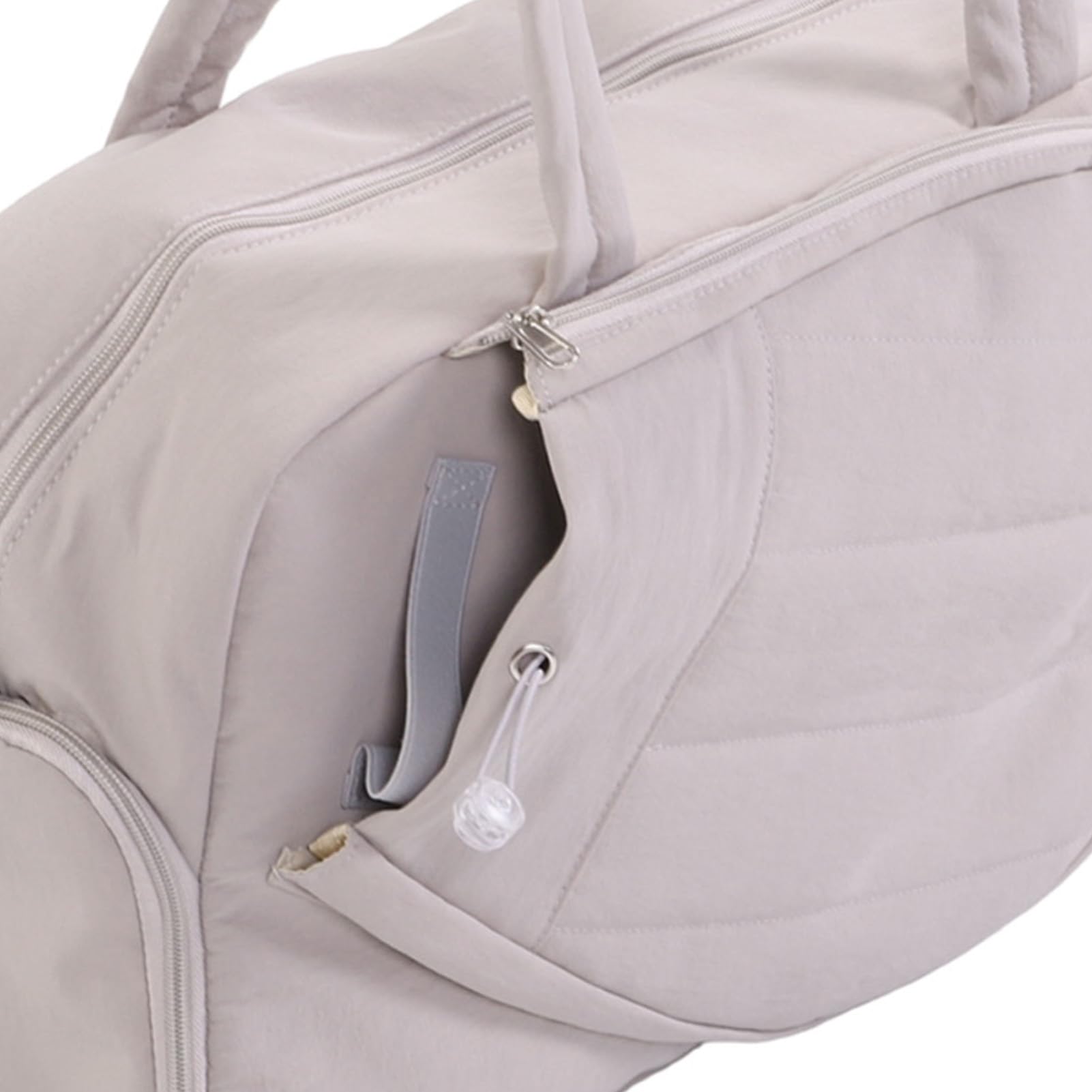 Torba Tenisowa, 42 L, Pojemna Torba na rakietę tenisową z przegrodą na Buty i Paskiem ramię, Oddychająca i Wodoodporna rakietę do Badmintona, do Uprawiania Sportów (GREY)