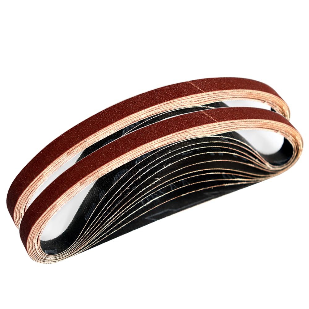 Paski ścierne, papier ścierny, 10 szt. 457x13 mm taśmy ścierne z tlenku glinu, 40-1000, różne gradacje, paski do szlifierki taśmowej pneumatycznej(10PCS 400 Grit)