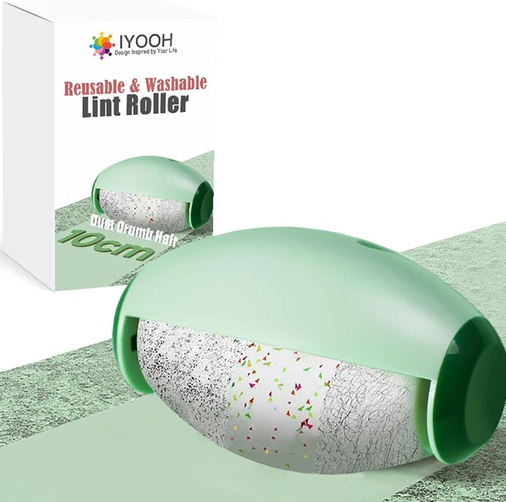 IYOOH Reusable Lint Roller Ball, Mini Travel Size Lint