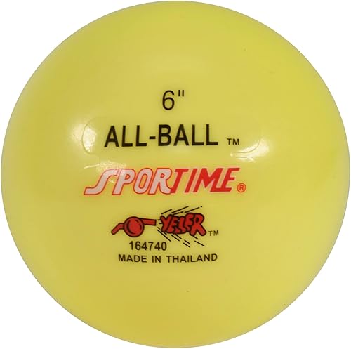 Miniatura 2 de Sportime 009089 - Pelota inflable multiusos de 6 pulgadas, color amarillo, 1 unidad (paquete de 1)