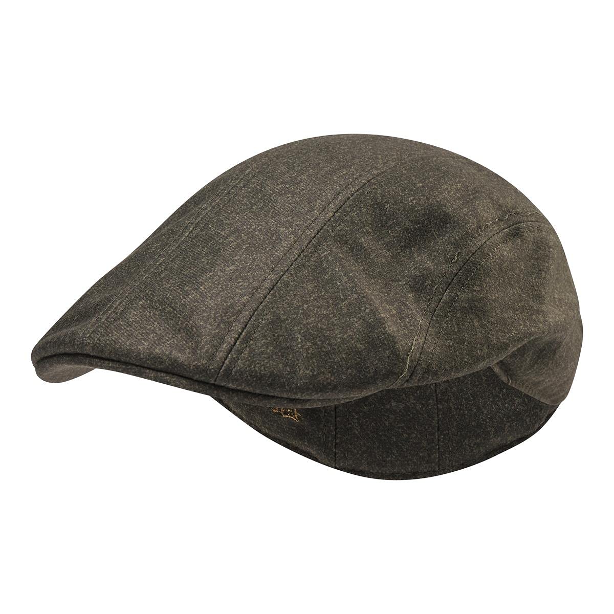 Deerhunter Men's Brown Flat Cap Elmwood 62/63 - Hunting Cap Camouflage Safety For