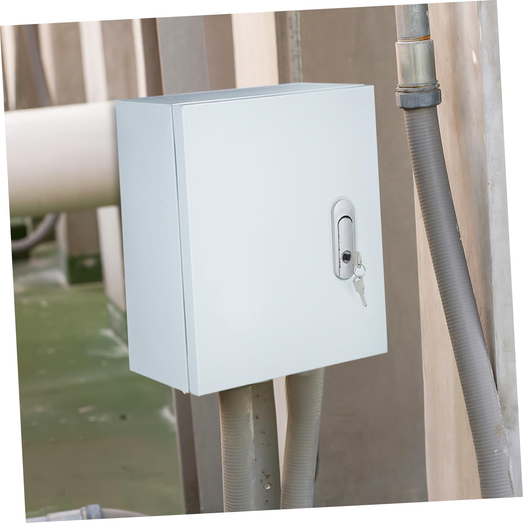 Alasum wetterfester Spritzwassergeschützt und Langem Schloss zur Sicheren Montage Elektrischer Komponenten aus Edelstahl Elektroverteilerkasten mit Dickem Gehäuse für Außenbereich