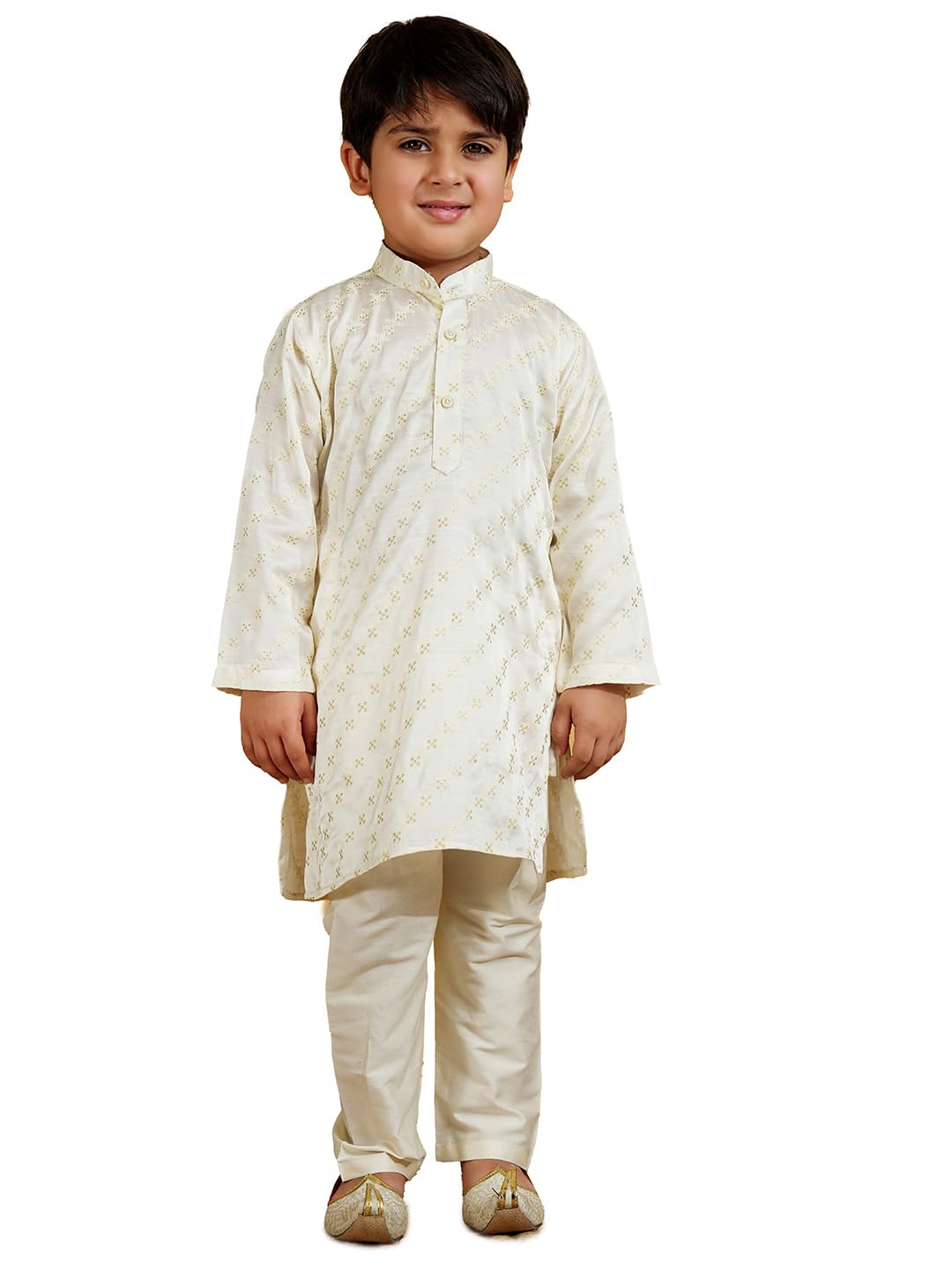 AJ DEZINES Kids Cotton Full Sleeve Printed Kurta Pajama Set for Boys - Ethnic wear | Special Occasion & Traditional Outfit |Kurta Set for boys - Regular Fit