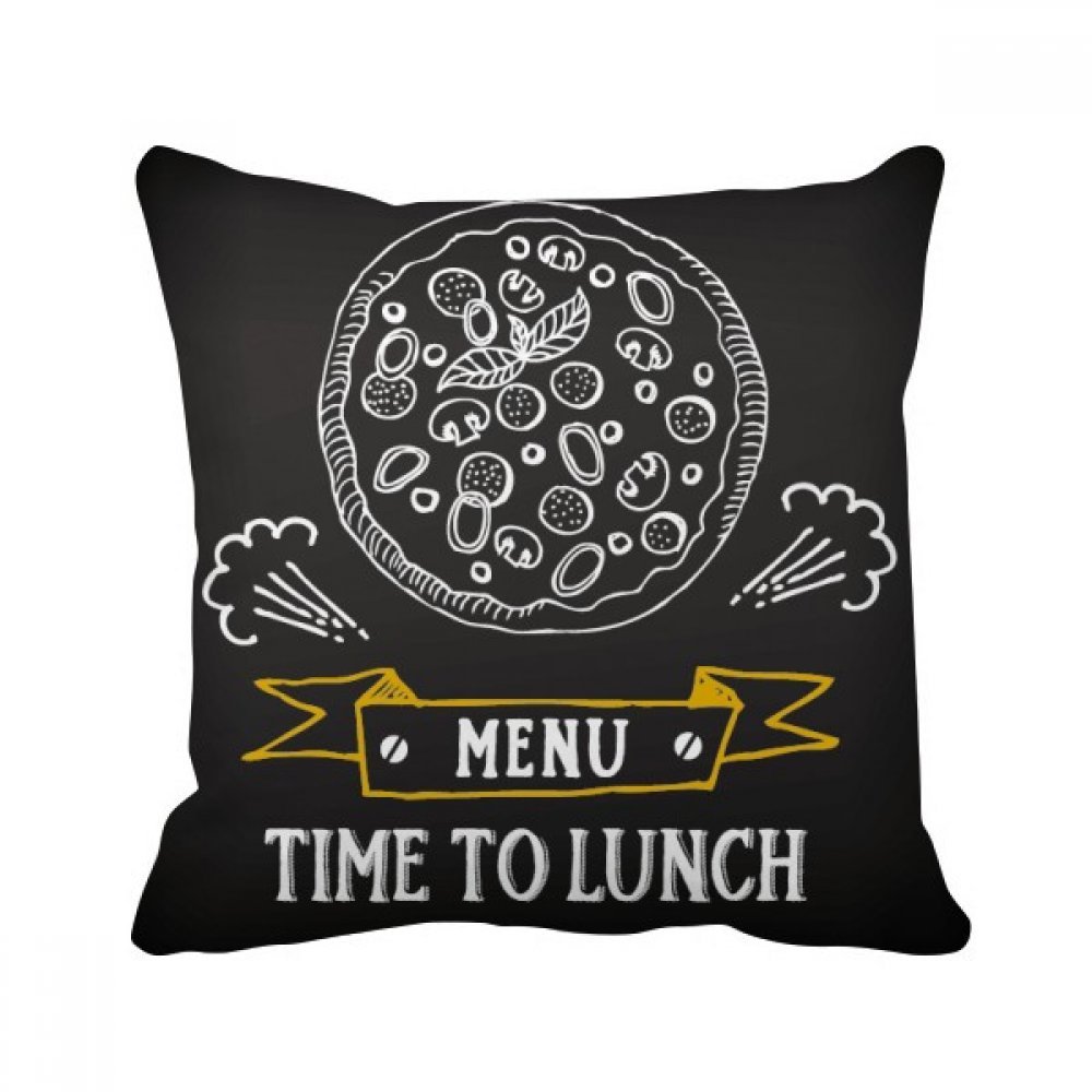 Oreiller pizza multicolore 40x40cm housse insert canapé DIYthinker décor