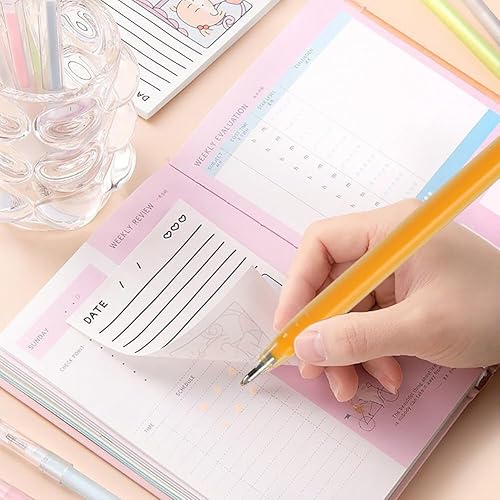 Miniatura 11 de Katutude Juego de bolígrafos de tinta de gelatina brillante 3D, paquete de 6 bolígrafos de gel fluorescentes con purpurina coloreada, bolígrafos