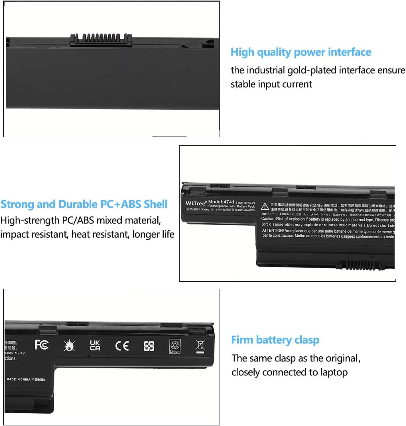 Batteria AS10D31 AS10D3E AS10D41 AS10D51 AS10D61 AS10D71 AS10D73 AS10D75 AS10D81 per Portatile Acer Aspire E1-531 E1-571 V3-771G V3-772G 5742G 7741G 5750 5551 4741 5741 5742 5749 5750G 5755G