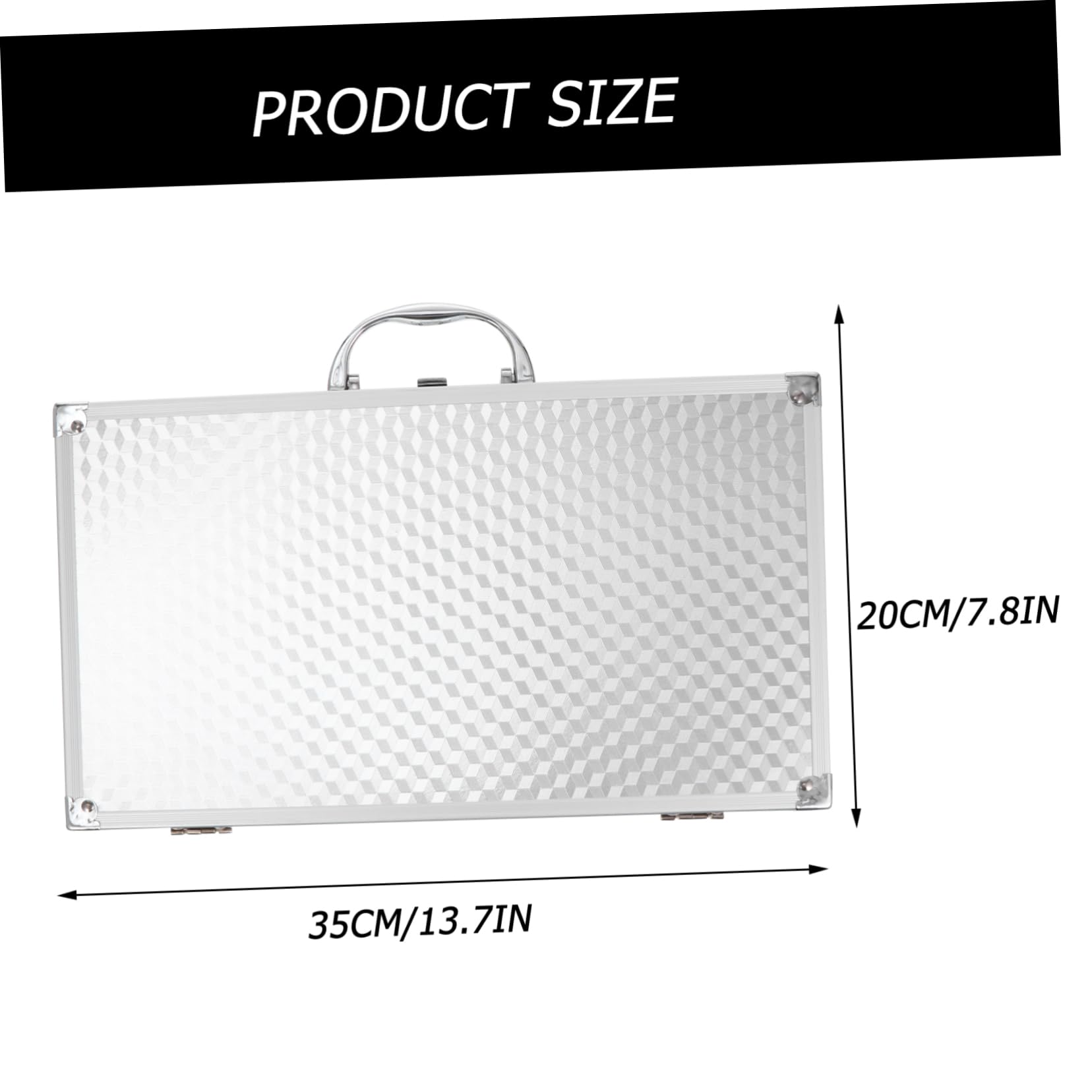 Scatola per Schede Audio in Alluminio, Custodia Rigida Argentata in Abs e Mdf, Resistente e Facile da Trasportare per Proteggere Contenuto