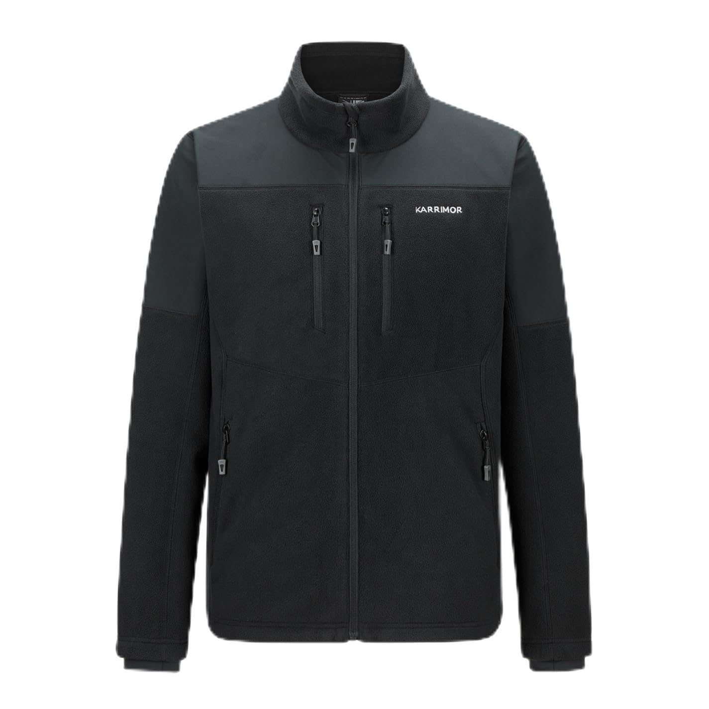 Karrimor Mens Windproof Fleece Jacket Long Sleeve Black M