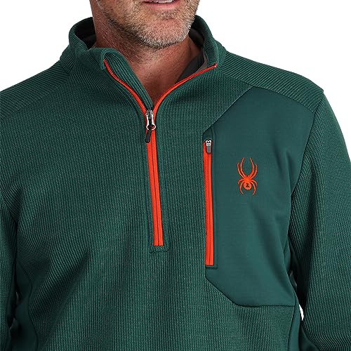 Image of Spyder mens Bandit 1 /2 Zip Fleece Ski Mid Layer Sweater Jacket