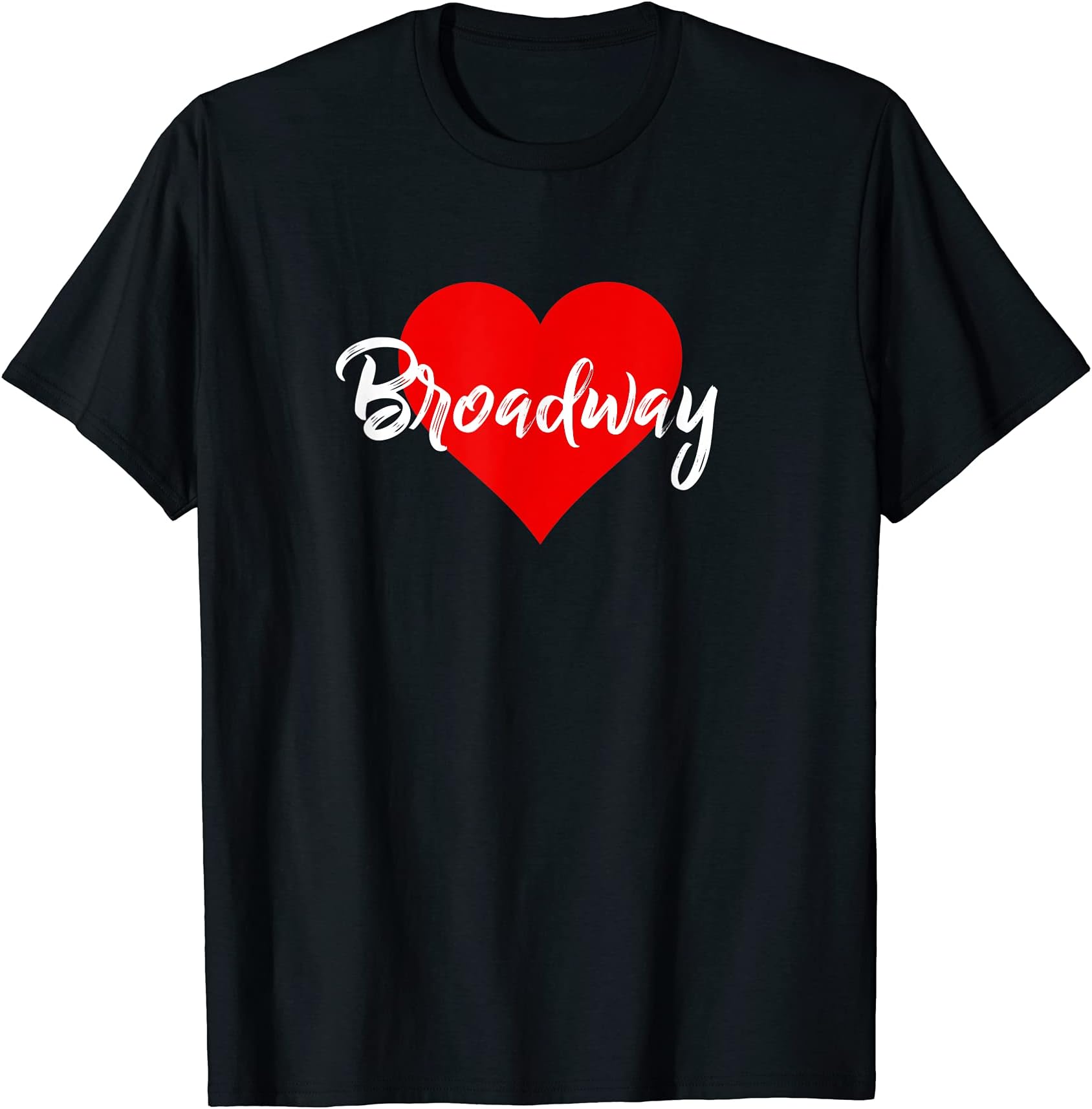 Cute Theatre Heart ClothesI Love Broadway Tshirt Theater Musical Lover Gift For Women T-ShirtOEKO-TEX STANDARD 100