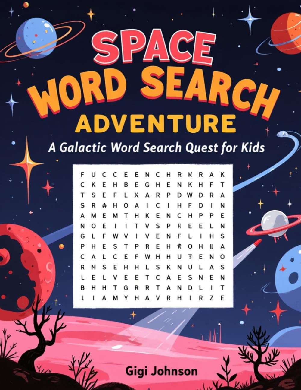 Space Word Search Adventure: A Galactic Word Search Quest for Kids