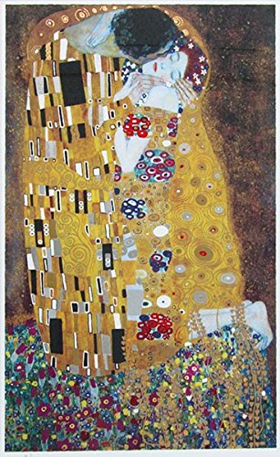 Amazon.co.jp: グスタフ・クリムト『接吻』シルクスクリーン 人物画 ザ