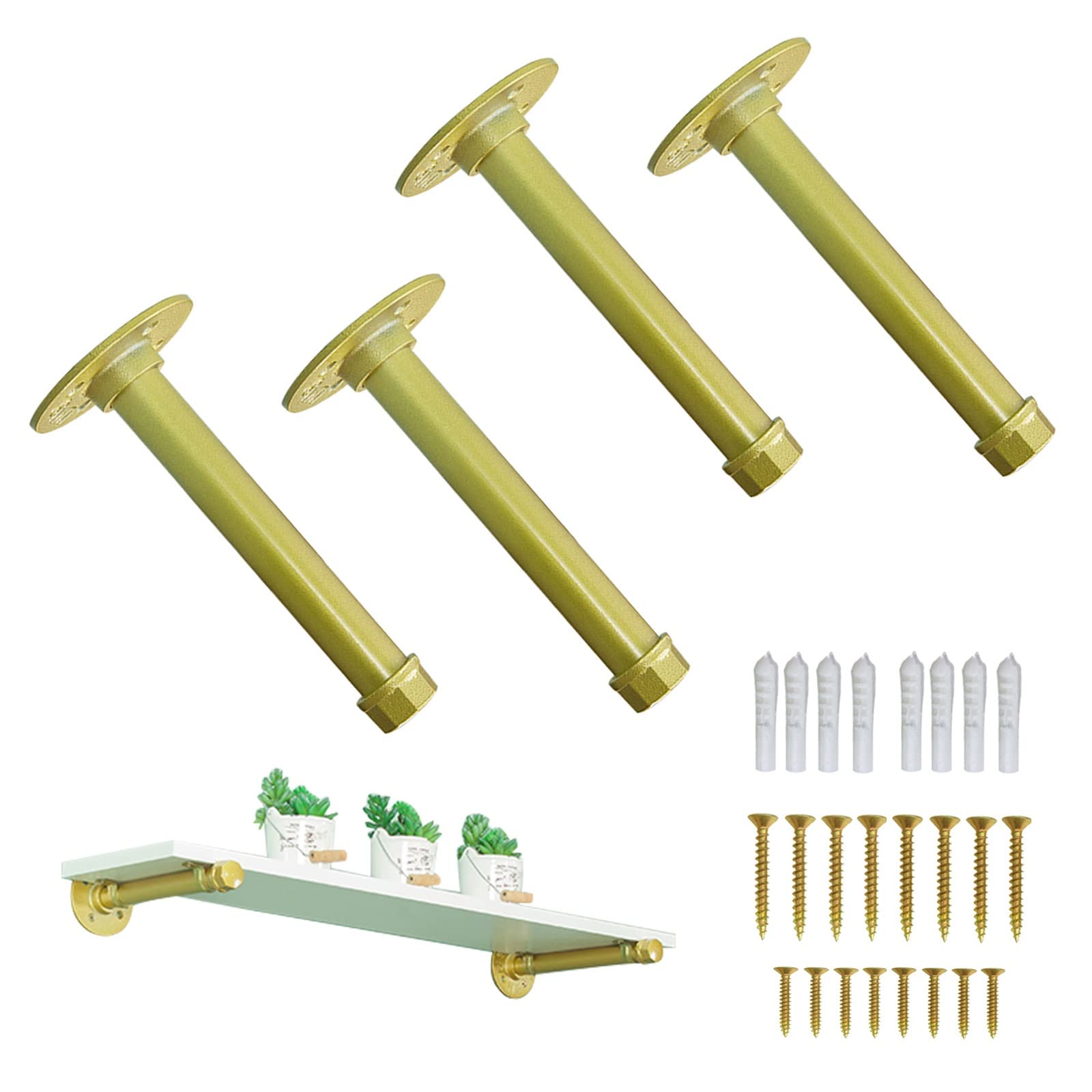 HJXGQJM Wandhalterungen Regalträger 4 Stücke, Versteckte Trennwandhalterung,Regalwinkel Metall 20cm, Rostbeständigkeit, Bodenträger Regalträger Regalträger Wandregalhalterung(25cm)