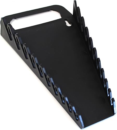 Miniatura 5 de Kit de bandeja organizadora de llaves de agarre de 10 herramientas, 2 soportes de plástico portátiles (kit de 2 piezas, negro y rojo)