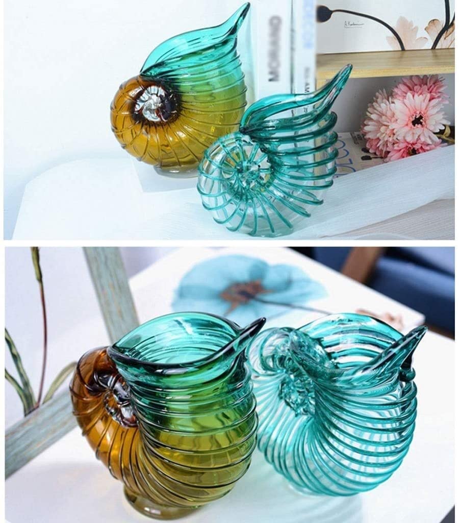 Wohnzimmer Deko Kreative Conch Vasen Home Decor Glasvase Terrarium Container Vase Hochzeit Deko Tisch Blumentopf Tischvase(A)