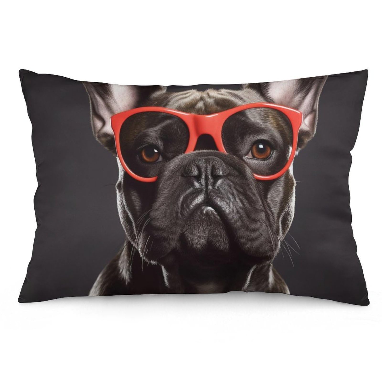 NTVOWPZO 2 Pack Decoration Throw Pillow Covers 12 "x20 Pillowcases Covers French Bulldog Pillowcases Modern Farmhouse Home Decor Sofa Cushions Covers for Couch Bed Living Room