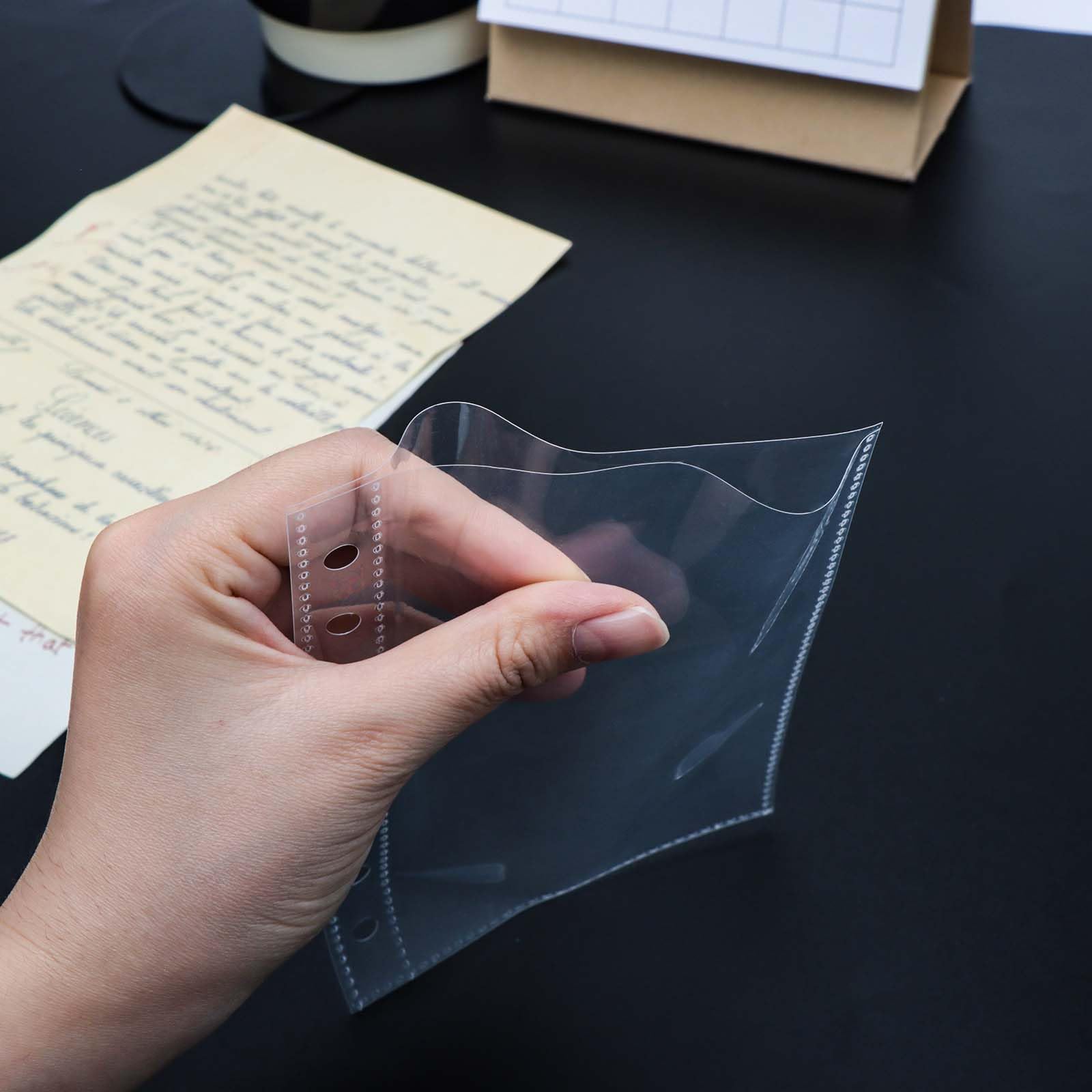 20 Protetores De Fotos A6 Transparentes - Páginas Para Álbum Com 6 Furos