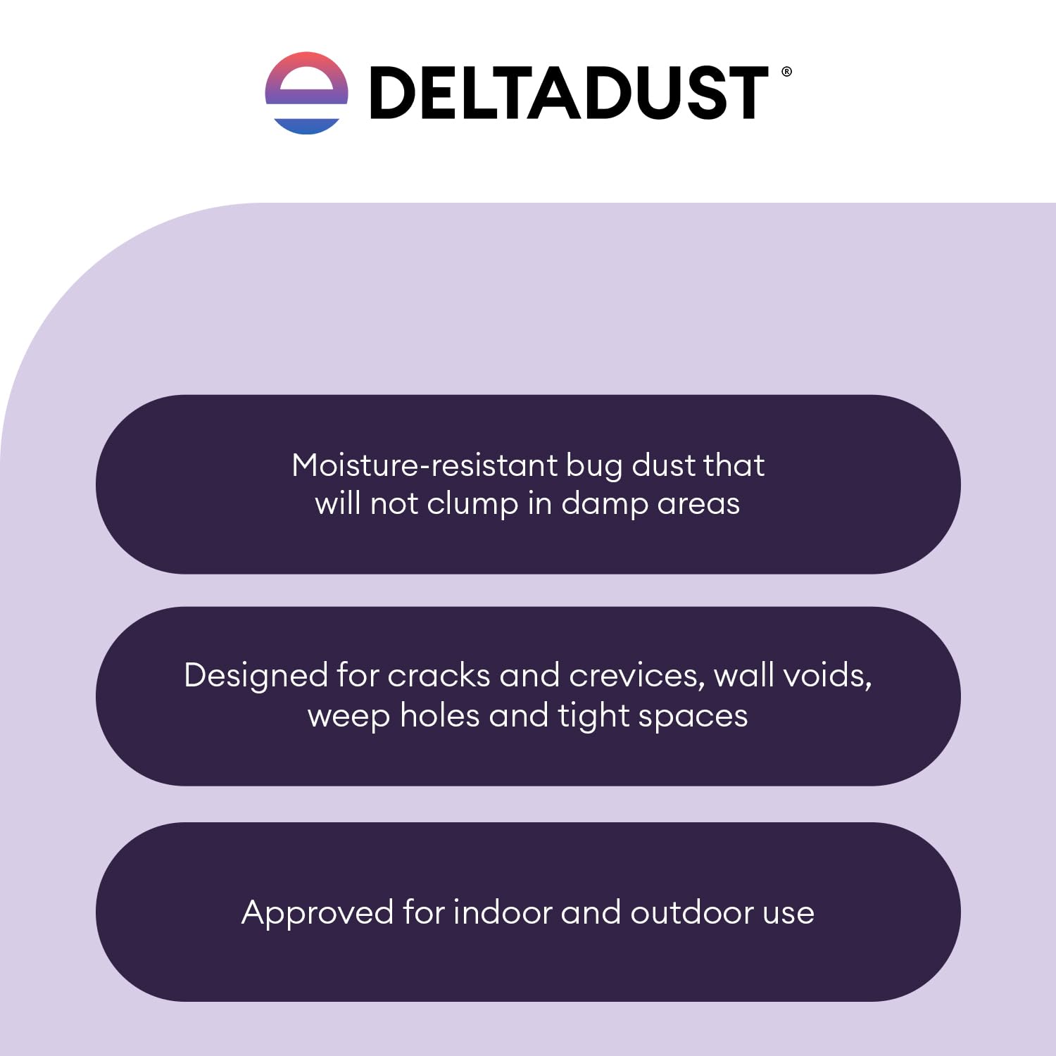DeltaDust Insecticide 1 lb | Waterproof Pest Control for Ants, Roaches and Spiders | Crack-and-Crevice Bug Dust for Indoor and Outdoor Use | Effective for Up to 8 Months