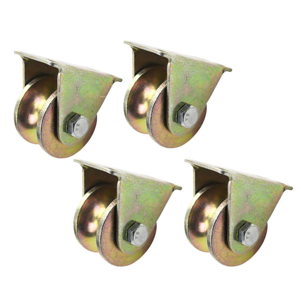Buy 4 Heavy Duty Wheels,UGroove Caster Wheel,Directional Sheave,Track