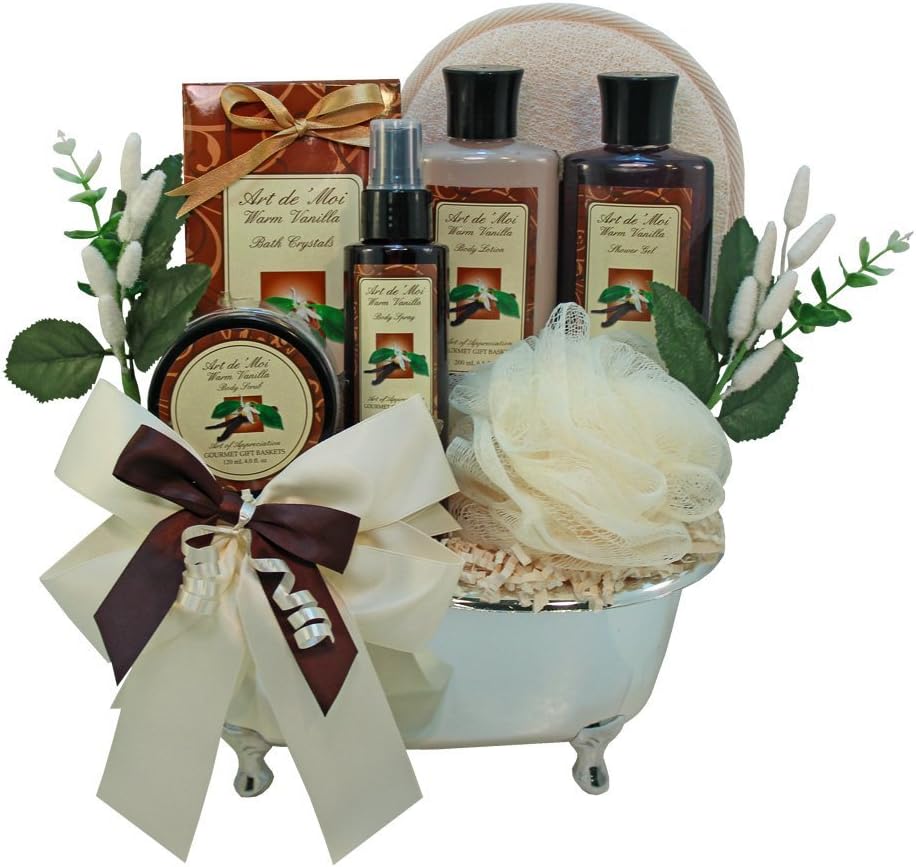 Vanilla Indulgence Spa Bath and Body Gift Basket Set