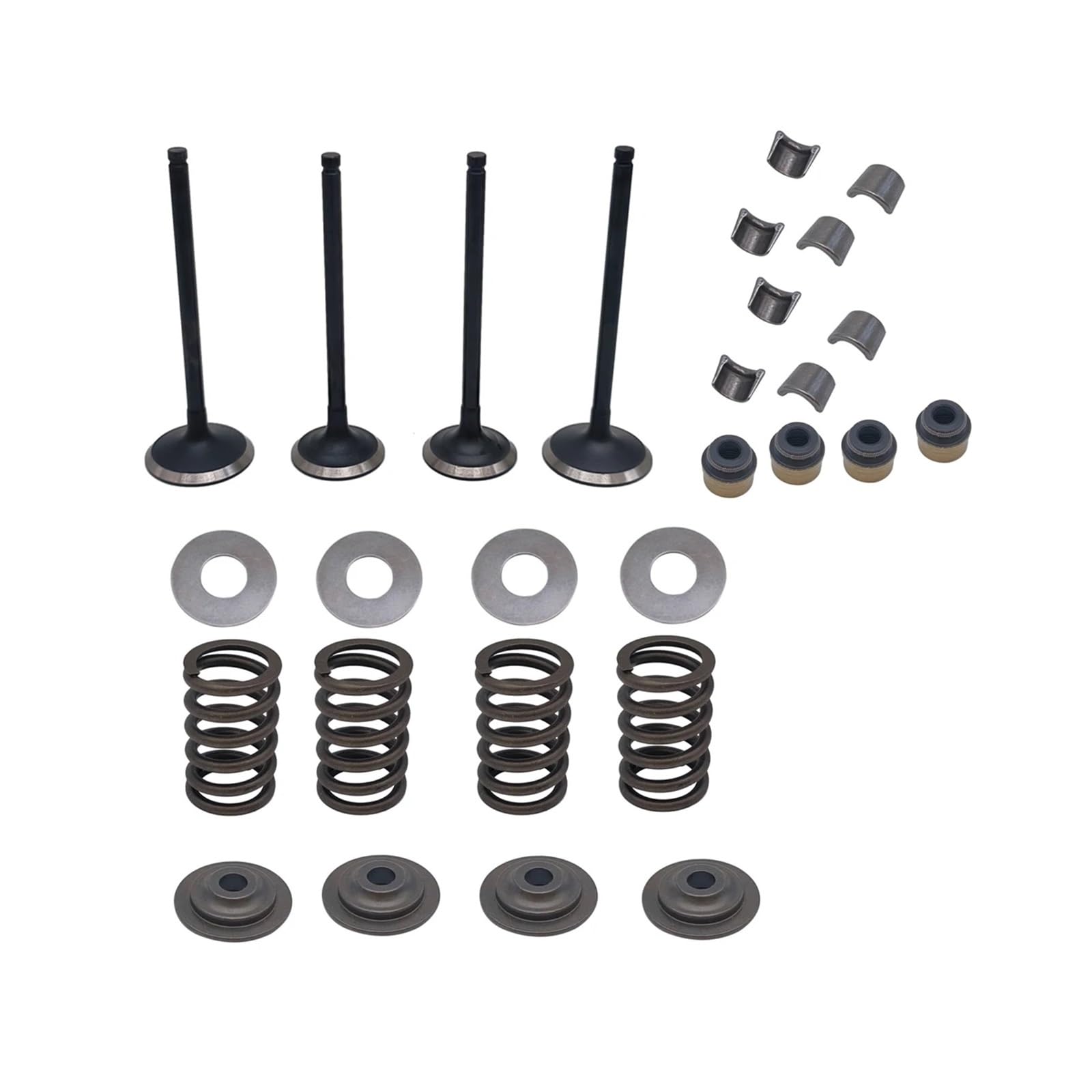Kit de réparation de soupape de rechange pour 400 650 800 1000 ATV UTV Pièces de réparation de culasse de moteur (4 pièces de retenue de ressort)