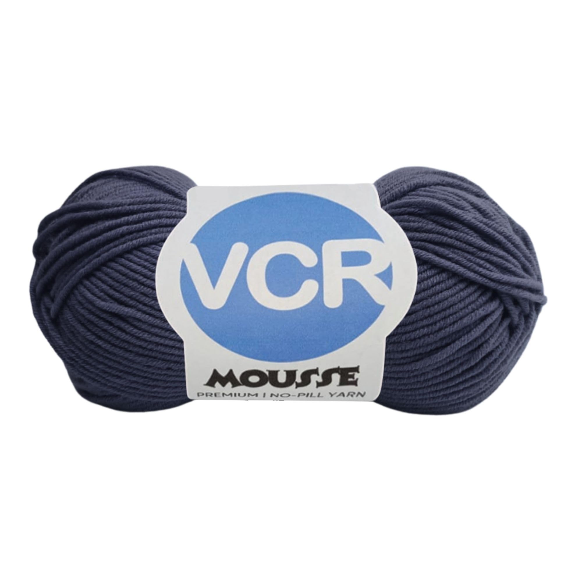 VCR 4ply Navy Blue Yarn, 100 Grams Hank, 190 Meters Length, Acrylic Ball for Crochet and Knitting, Soft Crosia Threads, Pack of 1 Yarn, Suitable for DIY Crafts