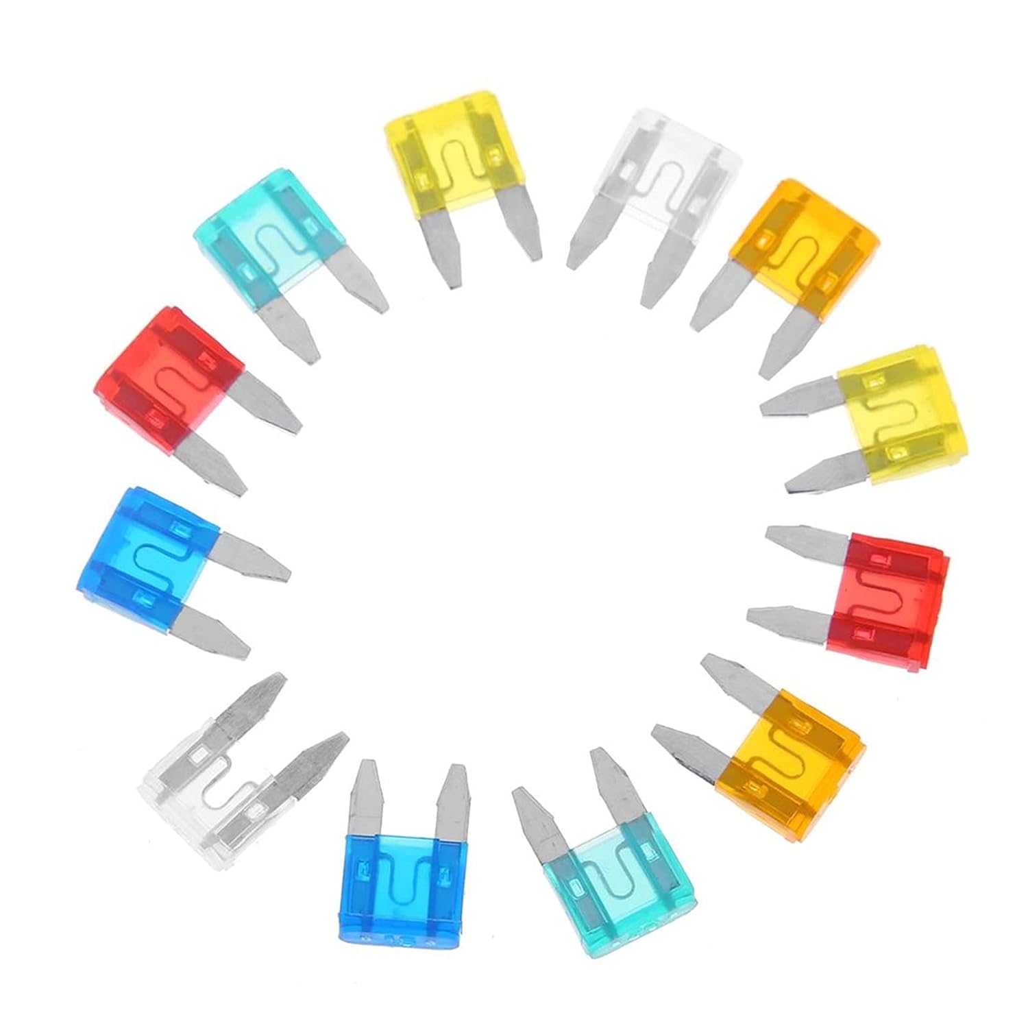 60PCS Mini Car Fuses 5A 10A 15A 20A 25A 30A Mixed Set Kit Amp with Box Clip Assortment Auto Blade Type Fuse Truck