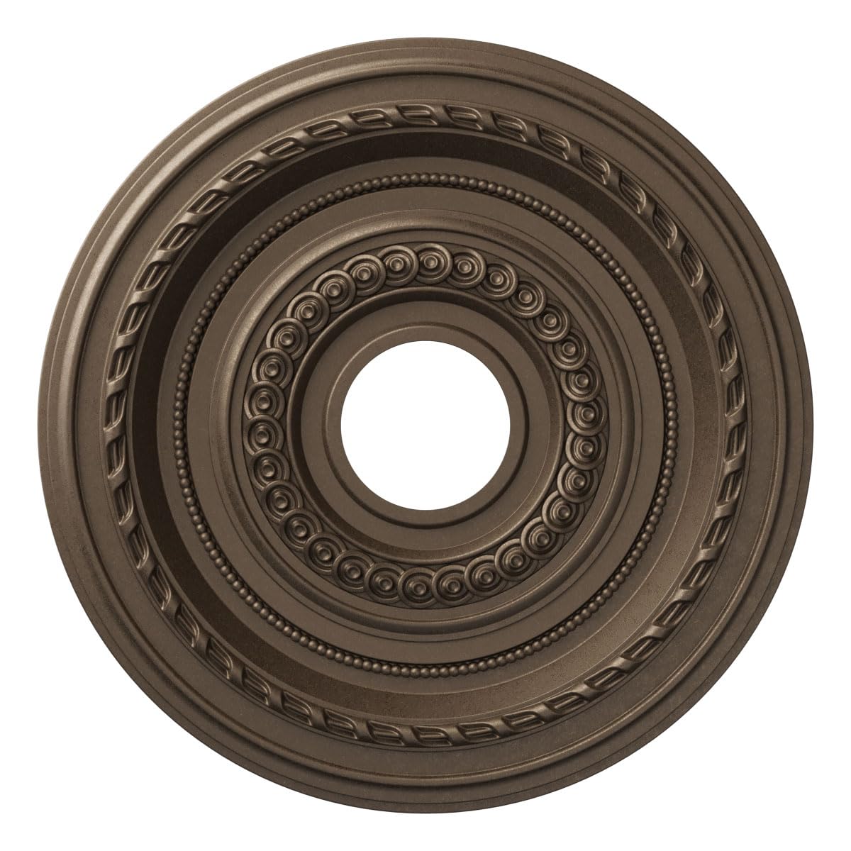 19"OD x 3 1/2"ID x 1"P Cole Thermoformed PVC Ceiling Medallion (Fits Canopies up to 5 1/8"), UltraCover Satin Hunt Club Green — Amazon image 22