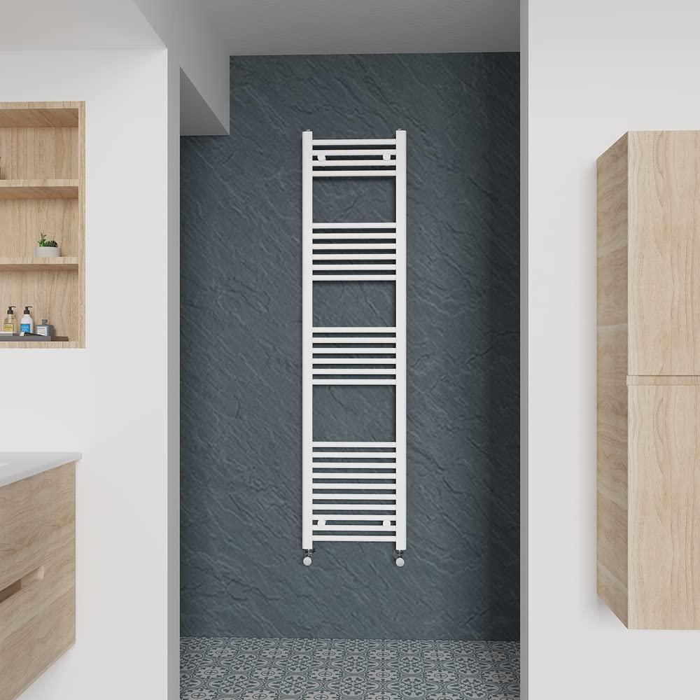 Warmehaus Straight Heated Towel Rail White Radiator 1600X400mm
