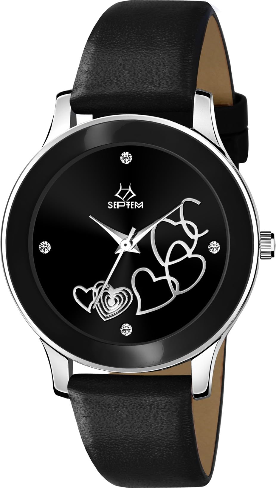 See full amazon price history chart for Septem 122-Black Diamond Studded Designer Analog Wrist Watch for Girls Septem 122-Black Diamond Studded Designer Analog Wrist Watch for Girls (B0CRB7Q9Y3) Amazon Price History, Amazon Price Tracker