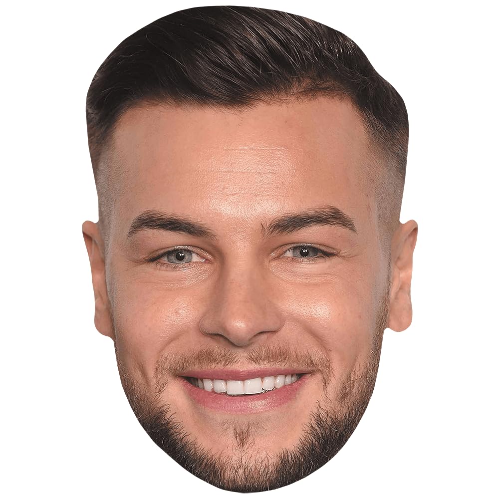 Celebrity Cutouts Lifelike Chris Hughes (Beard) Celebrity Mask, Flat Card Face, Fancy Dress Mask