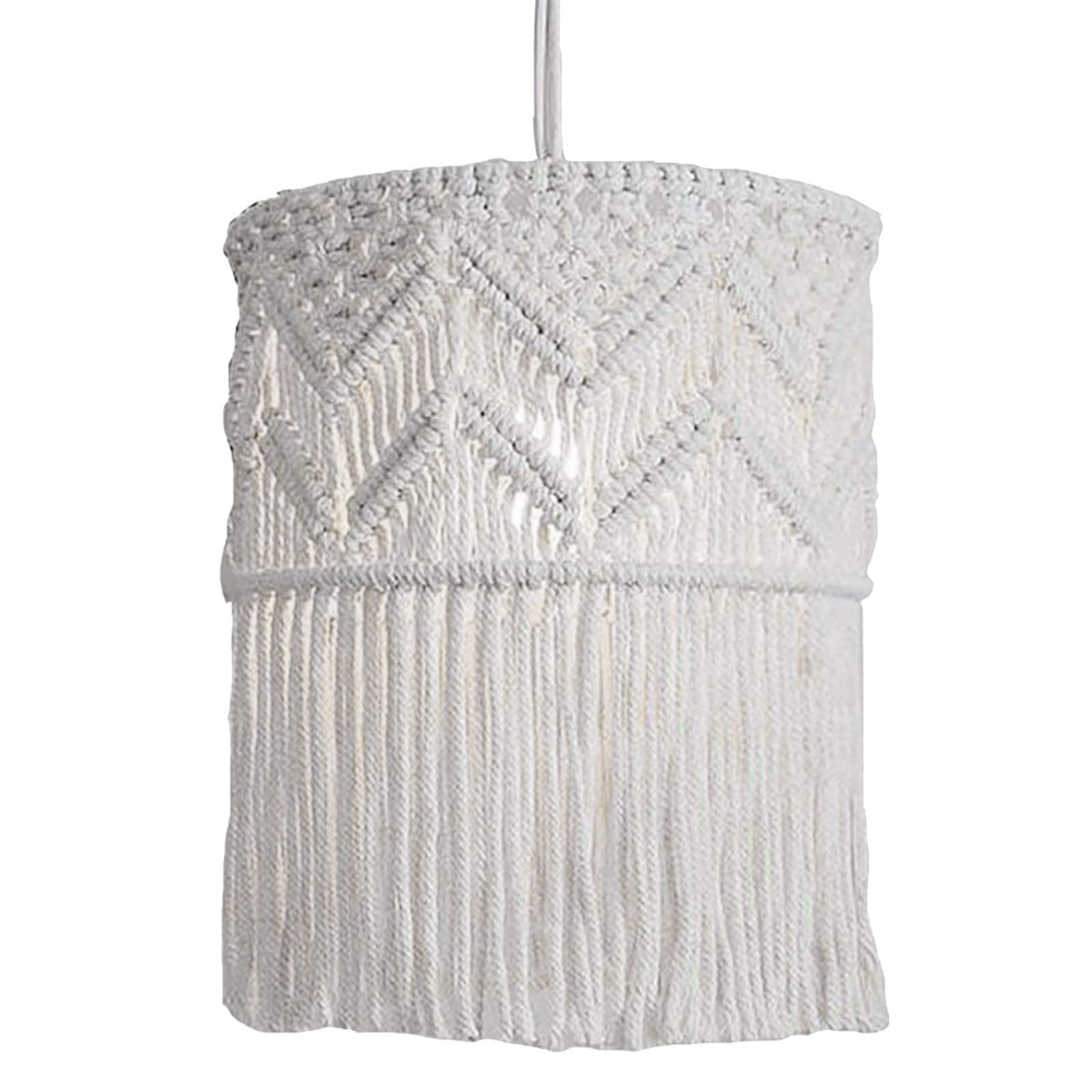 Msioytog E Stylish Cotton Rop Lampshad Pendant Natural Beauty Lights Shad Decor Perfect For Hom Decor Nthusiasts Adds And Sophistication To Your Hom