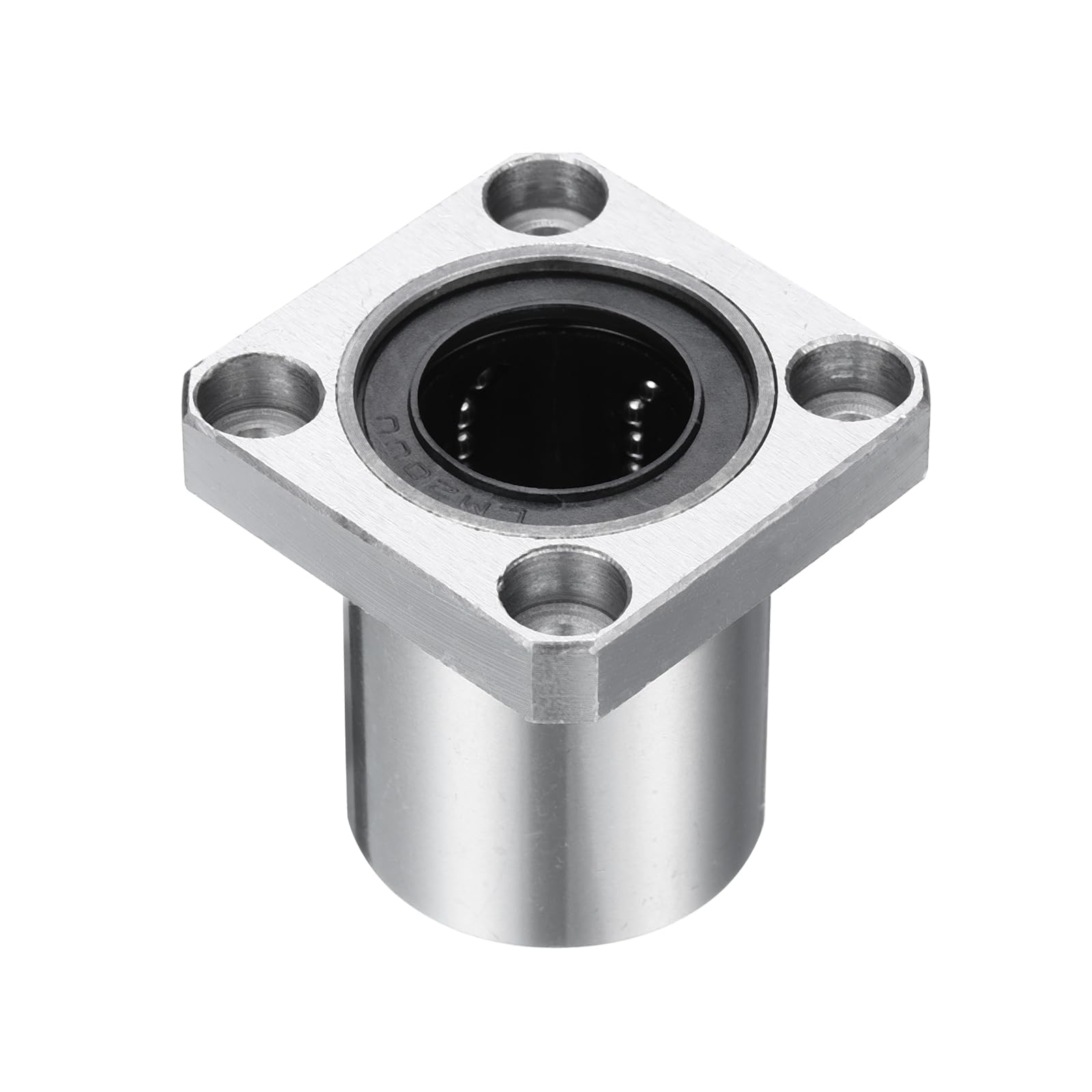 QUARKZMAN LMK20Uu Cuscinetti a Sfere Raggiri 20mm Foro 32mm OD 42mm Lunghezza Flangia Quadrata Gabbia in Acciaio per Stampante 3D Macchina Cnc