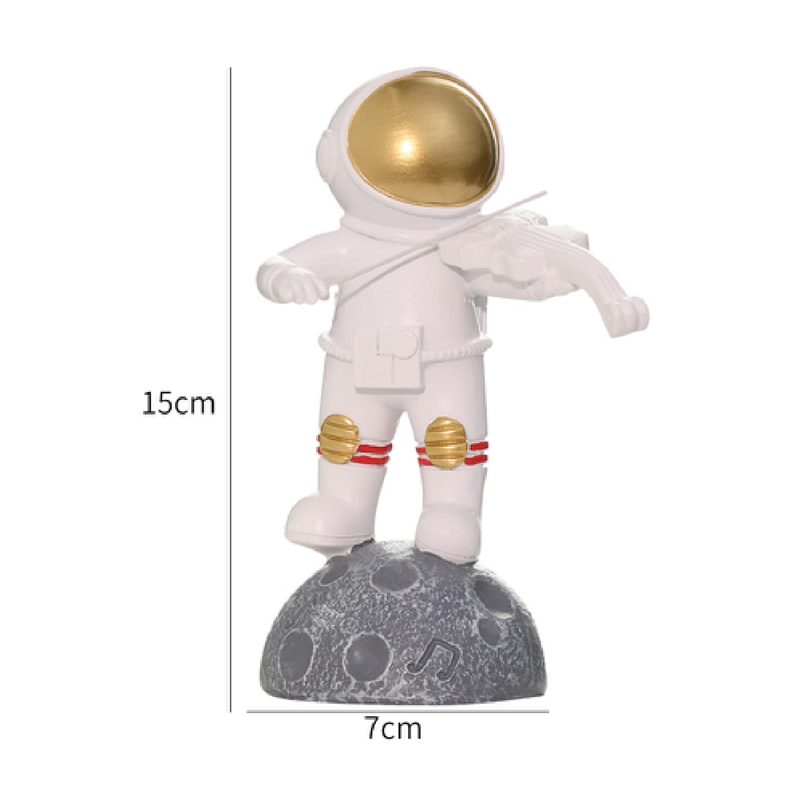 Escultura Moderna Decoración De Figuras De Resina De Astronauta De Música Decoración De Figuras Modernas