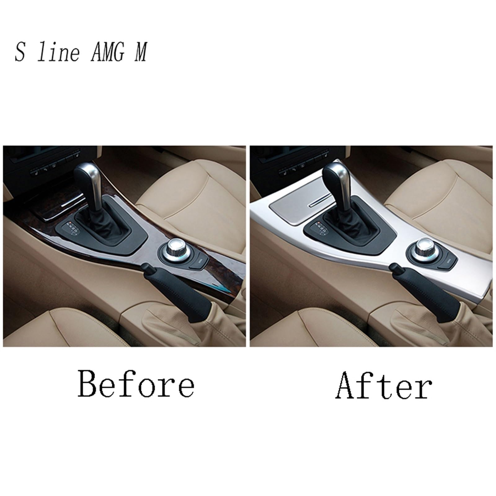 Autocollants Protection Tableau De Bord BMW Série 3 E90 E92 E93 (2005-2012) - Pour Cadre De Transmission Et Console