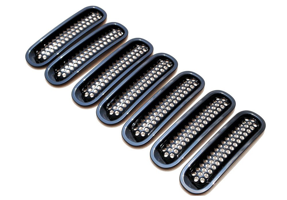 KATUR Noir Avant en Maille Grille Insert kit– 7 pièces/Lot