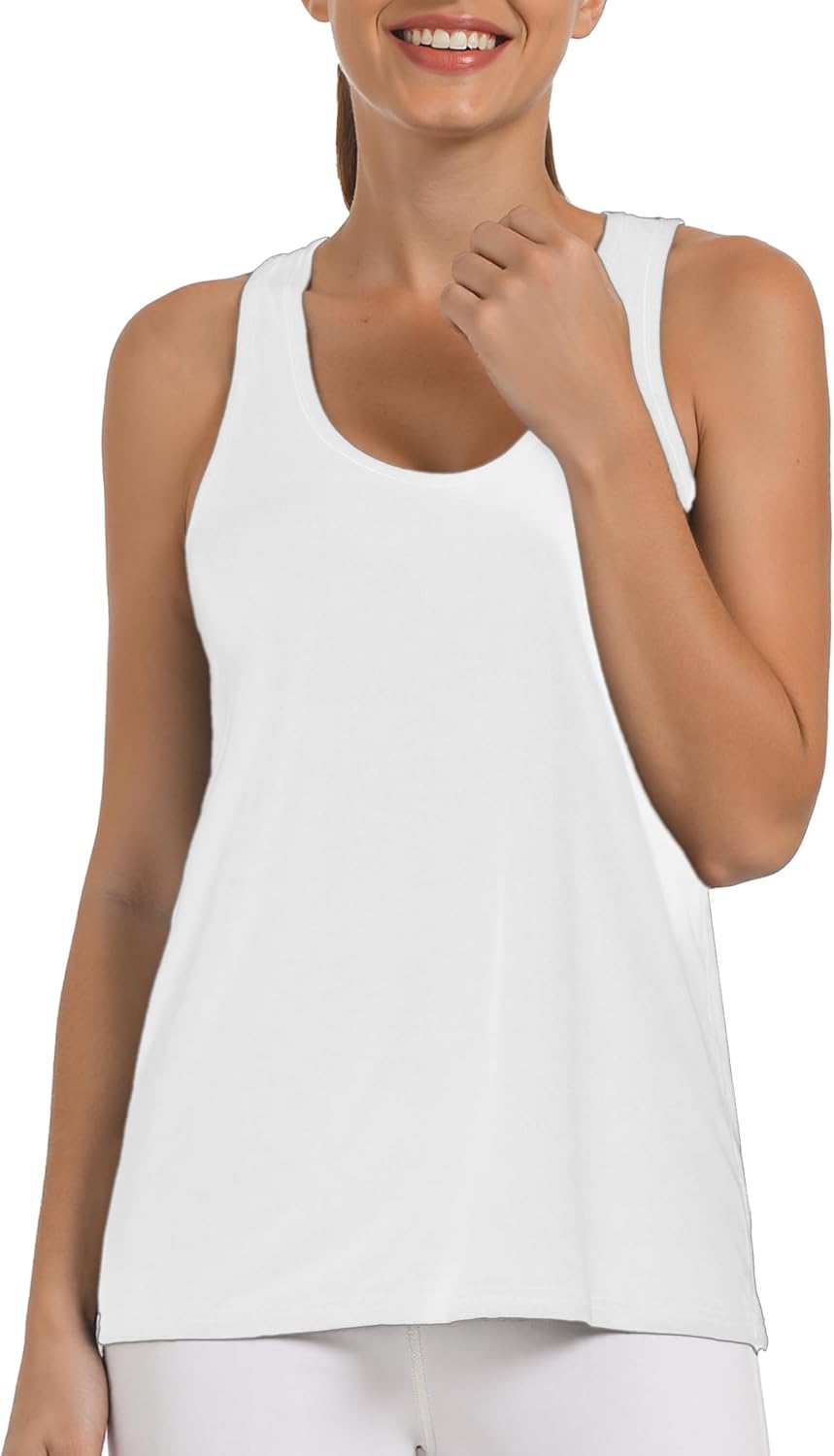 AURUZA Tank Top for Women, Workout Tank Tops Woman, Long Athletic Racerback Tank Tops for Women - Image 5