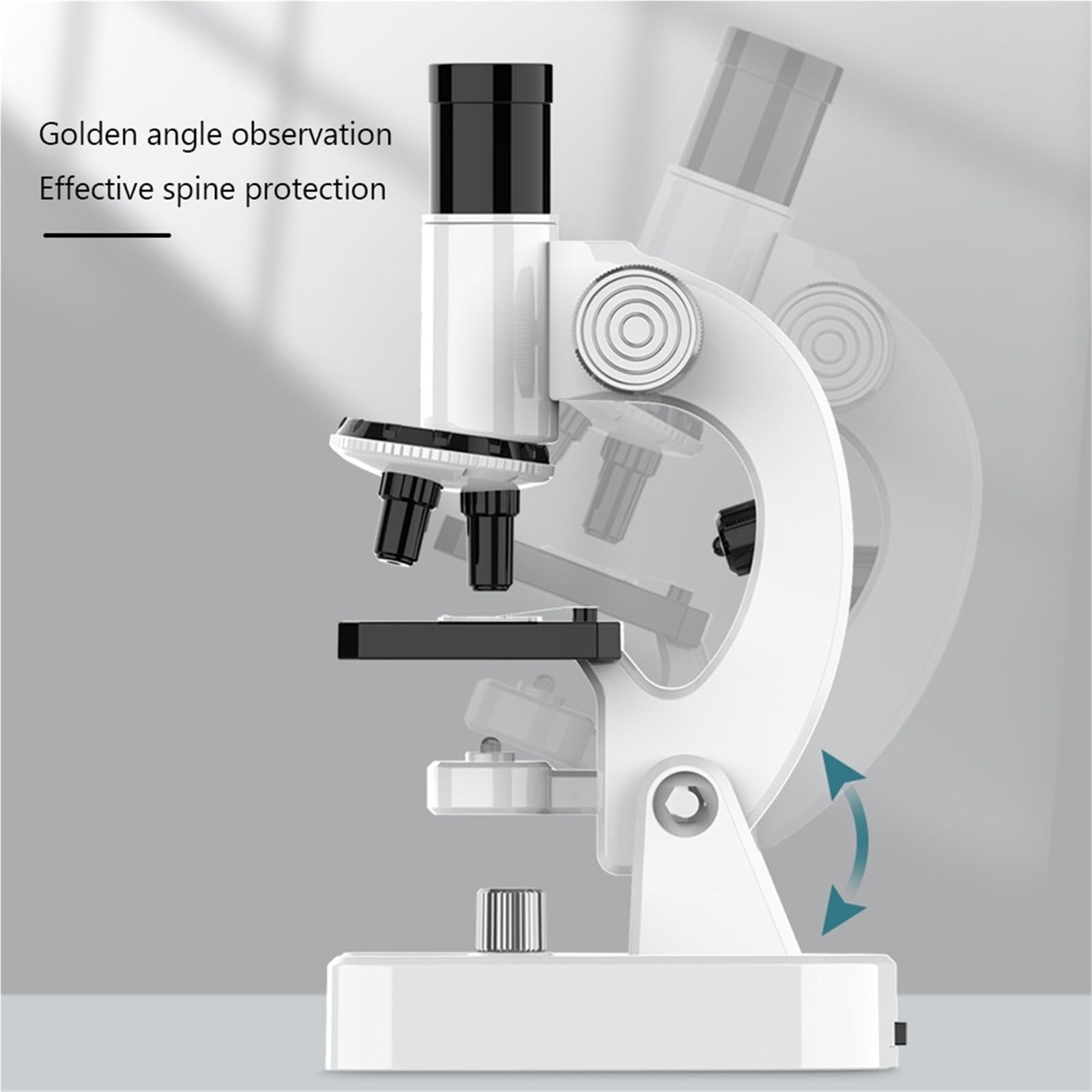 Mikroskop 200X-1200X Zakres biologiczny Z zakresem Zestaw slajdów Dla dorosłych Zakres dla uczniów Do laboratorium szkolnego Edukacja domowa
