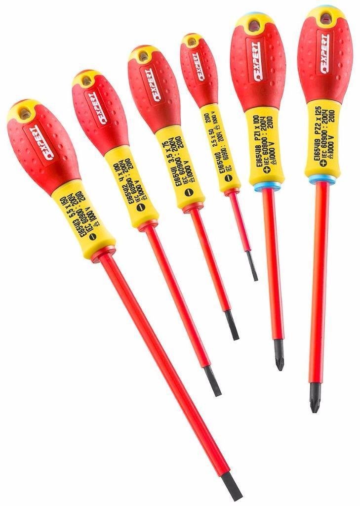 Britool Expert by Facom 6pc Pozi VDE Insulated 1000 Volts Screwdriver Set