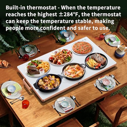 image for Wanish Electric Warming Tray (XXL 32”x18”)，Food Warmers for Part