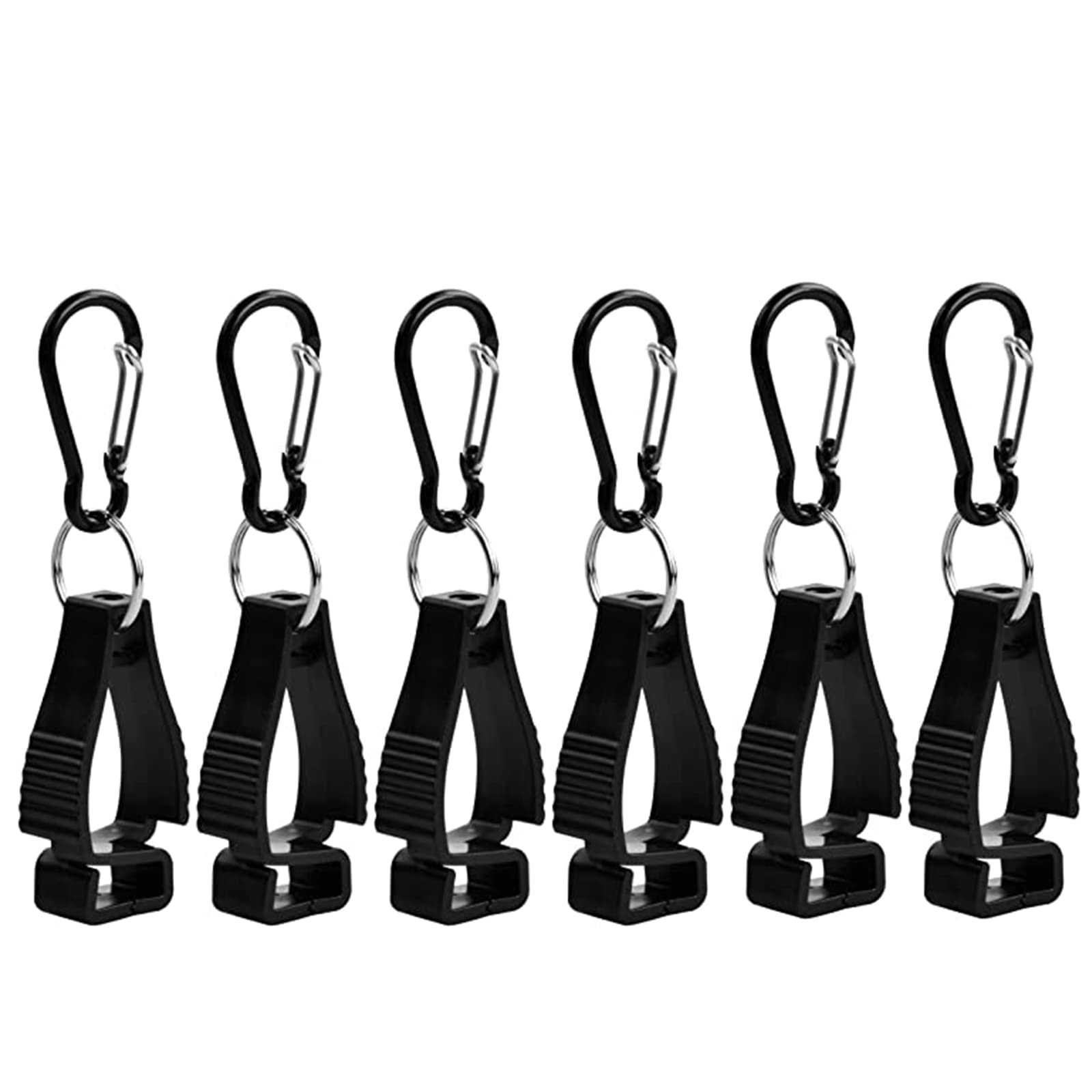 Wisebom Clips per Guanti Porta Guanti. 6 Pezzi Clip di Sicurezza per Guanti in Plastica, Supporto per Guanto Morsetto Clip per Guanti da Lavoro per Chiave Asciugamano