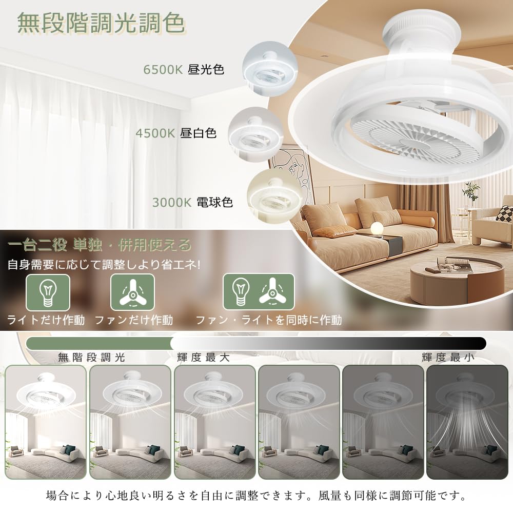 Amazon.co.jp : LEDシーリングファンライト 導光板付き