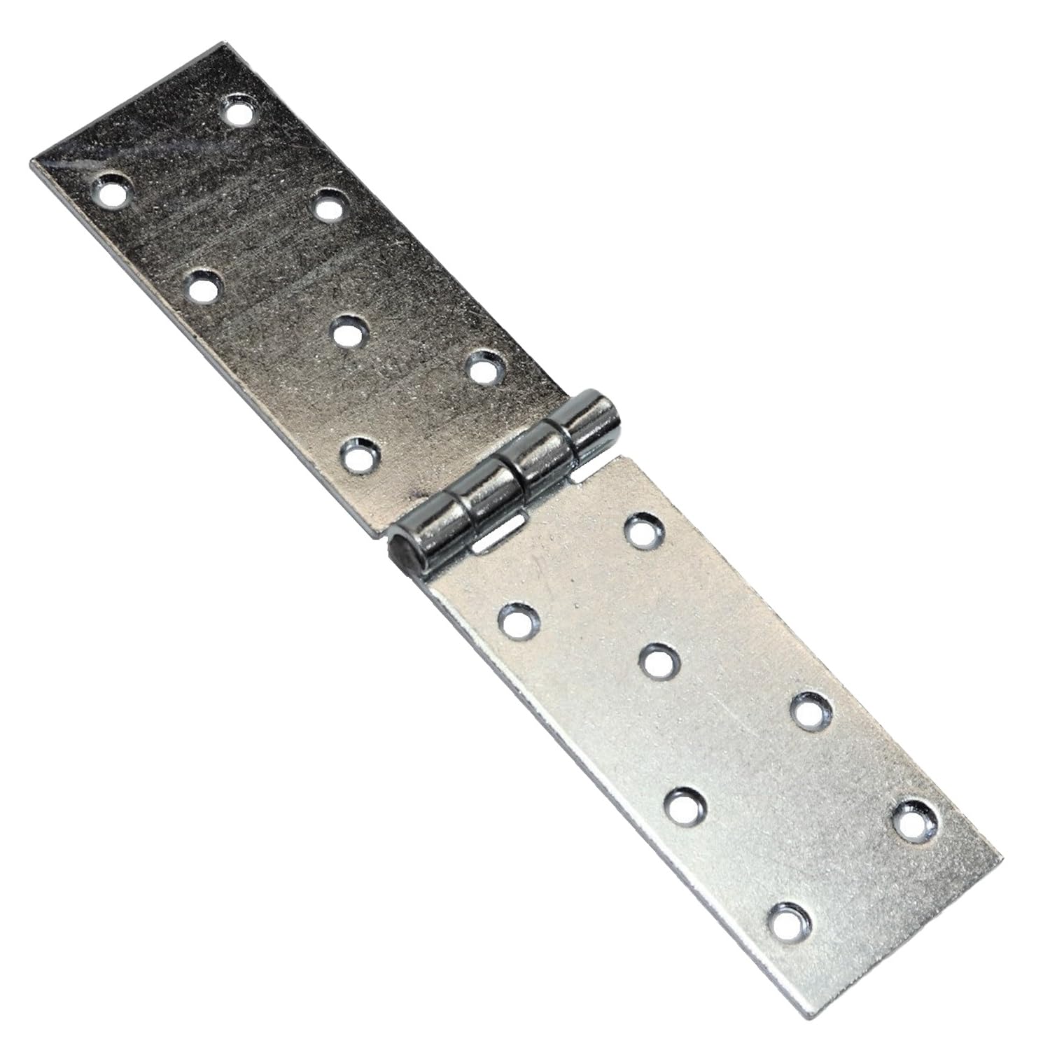 Soladirect Silver Pack Of 1 X 200 Mm Backflap Hinge Galvanised, Steel Back Flap Hinges, Weather Resistant, Rust Corrosion Proof, Strap Hinges For Indoor Or Outdoor Use On Gates, Sheds, Gazebos, Wardrobes, Chests