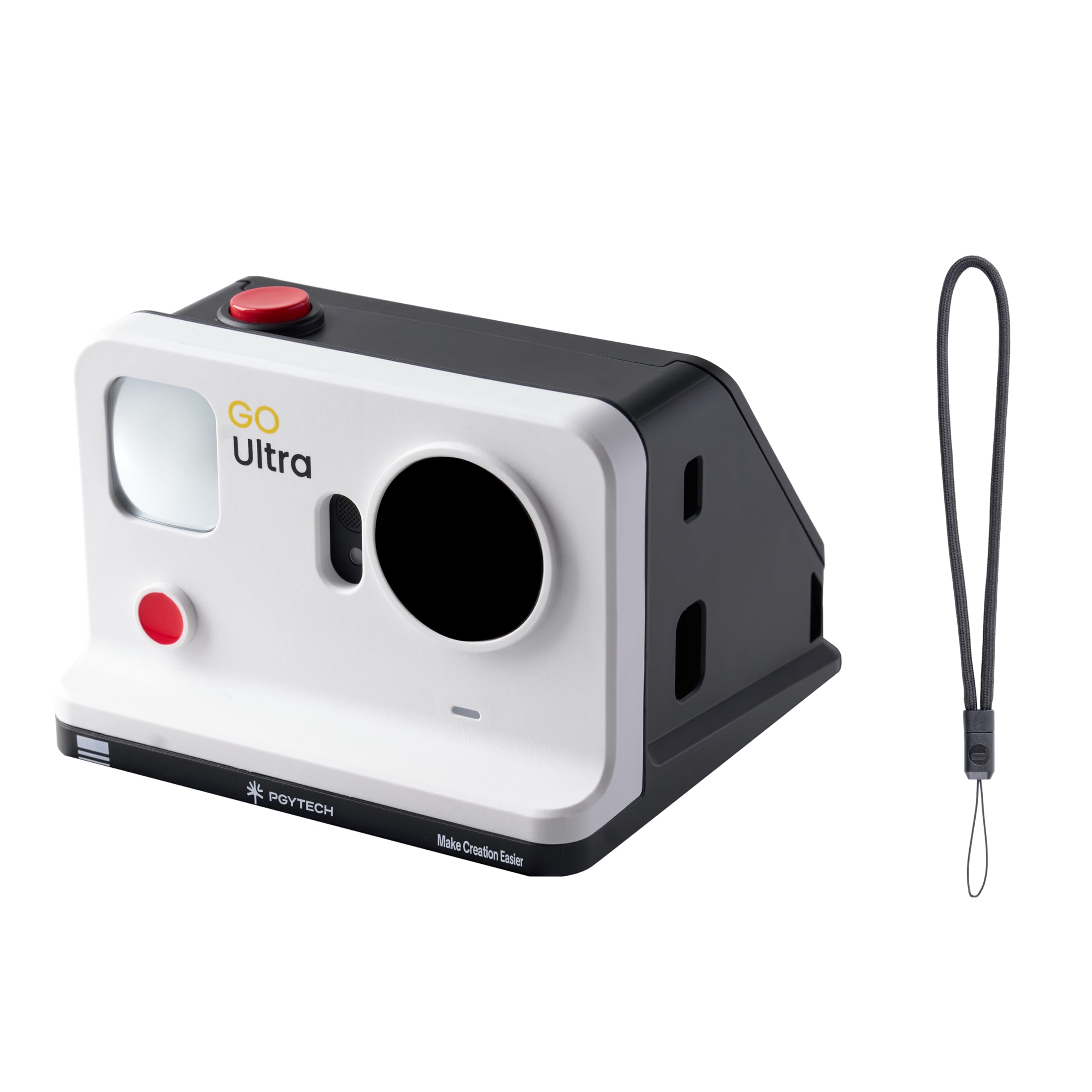 PGYTECH FunCam Custodia per Insta360 GO Ultra, Case Protettivo Vlog a Sgancio Rapido Magnetico con Specchio Selfie e Cordino, Cover Antigraffio