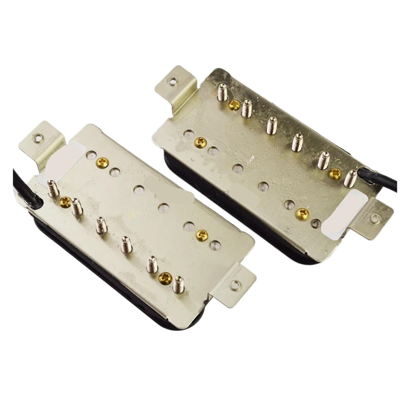 Juego de pastillas Humbucker Alnico 5 con mástil SH2 y puente SH4 for guitarra eléctrica, Jazz JB, espaciado entre polos de 50 mm, cable de 4 conductores
