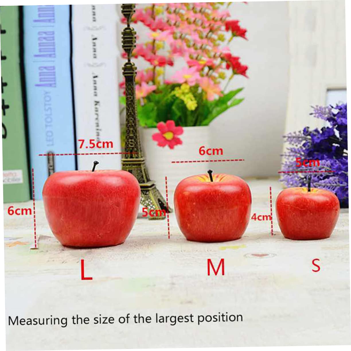 SOESFOUFU Realistic Christmas Fruit Candles Candle Artificial Apple Candle Set Wedding
