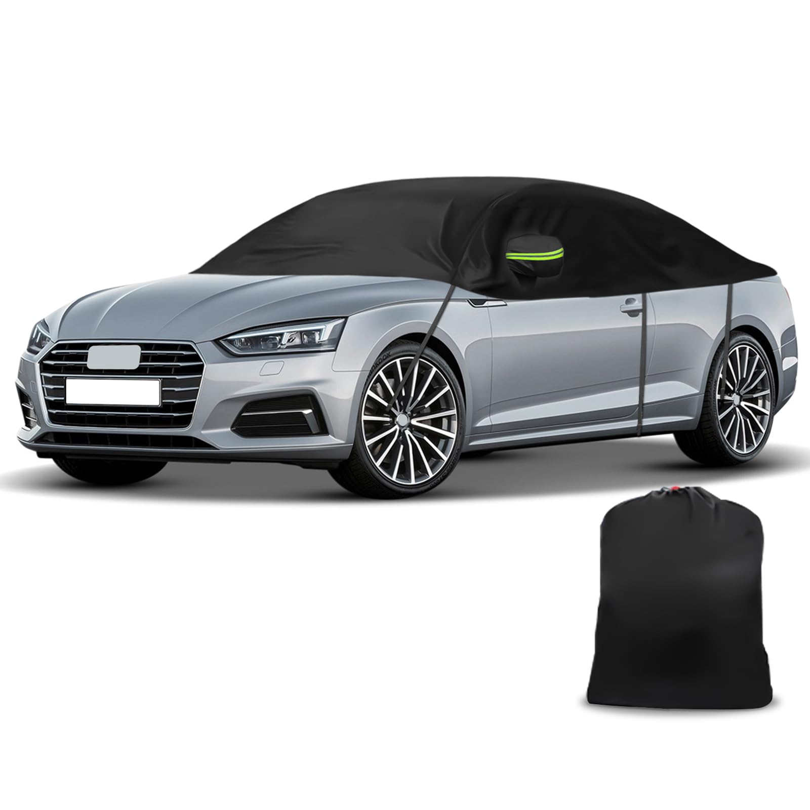 Autoabdeckung Ersatz für Audi A5/S5/RS5 Cabriolet, Halbgarage Schwarz