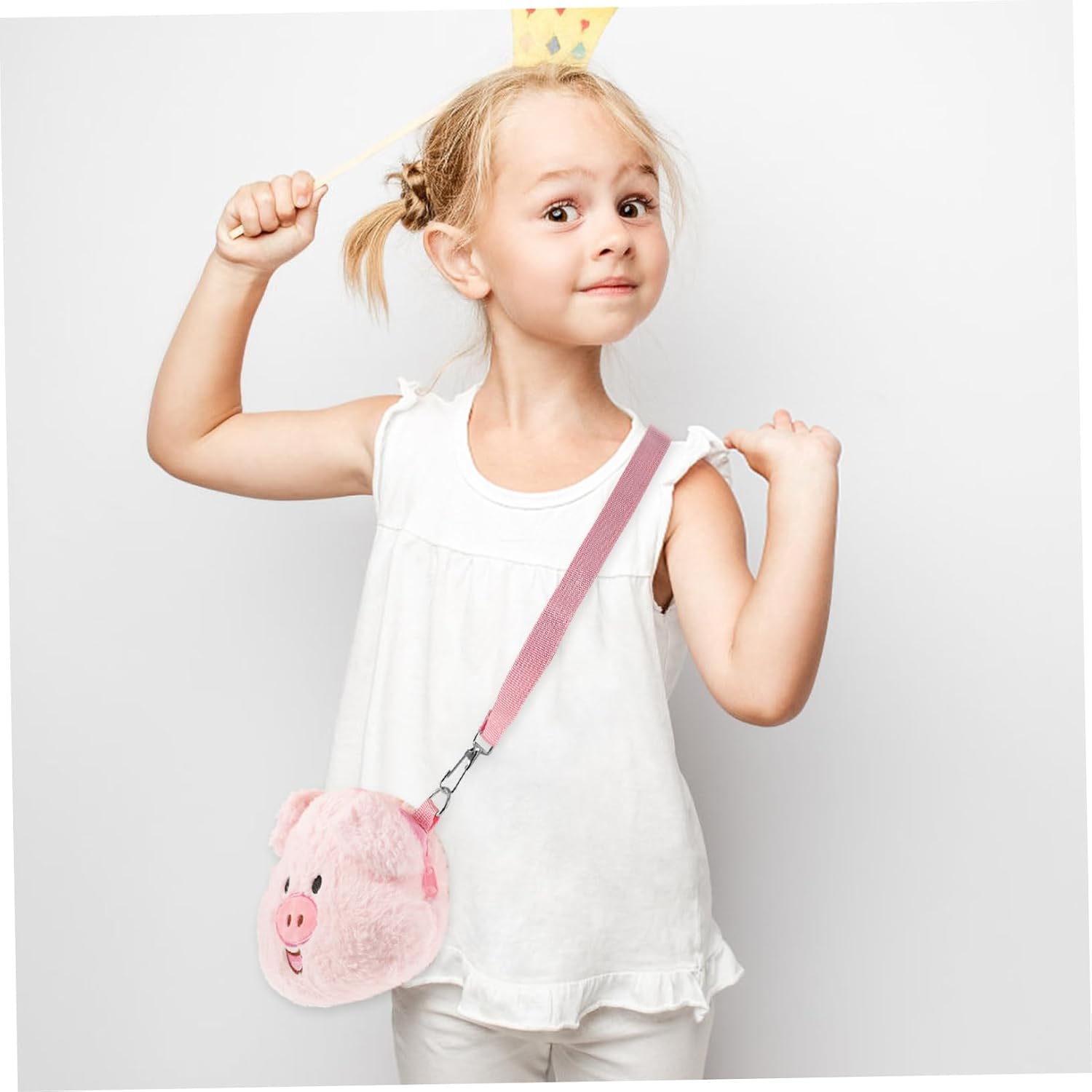 1pc Cute Pig Crossbody Bag for Girls Adorable Single-shoulder Pouch Pink for Outdoor Activities Shopping and Travel Versatile and Stylish Storage