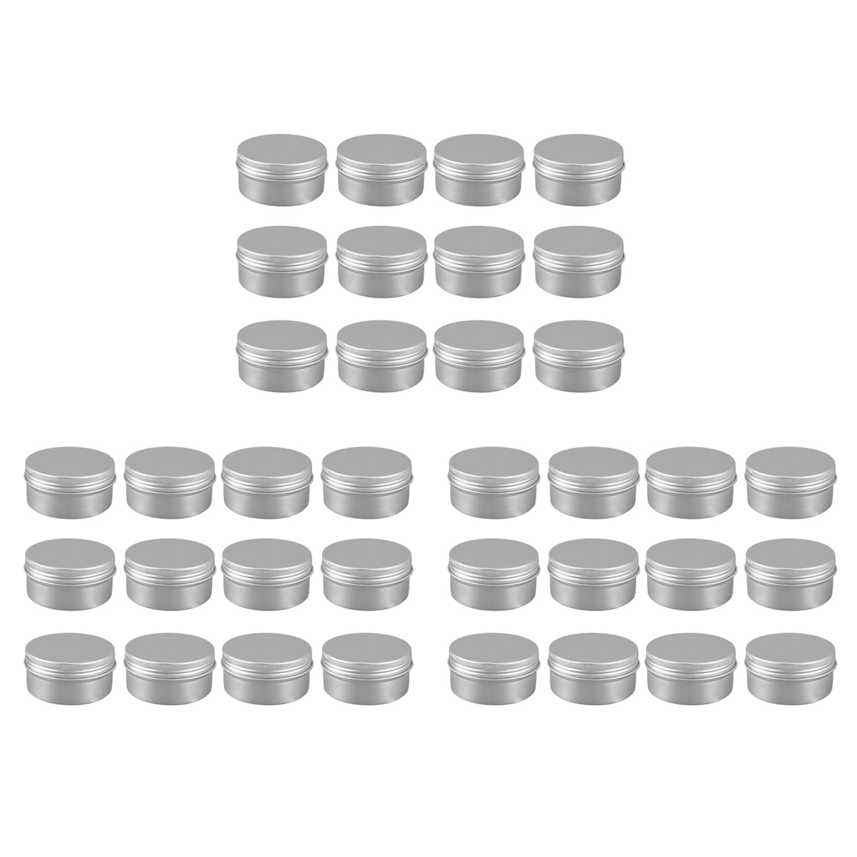 Hndhbfgrt 36Pack 80Ml Tins Containers Tea Aluminum Box Lip Balm Balm Storage Box Jar Containers with Cap for Lip